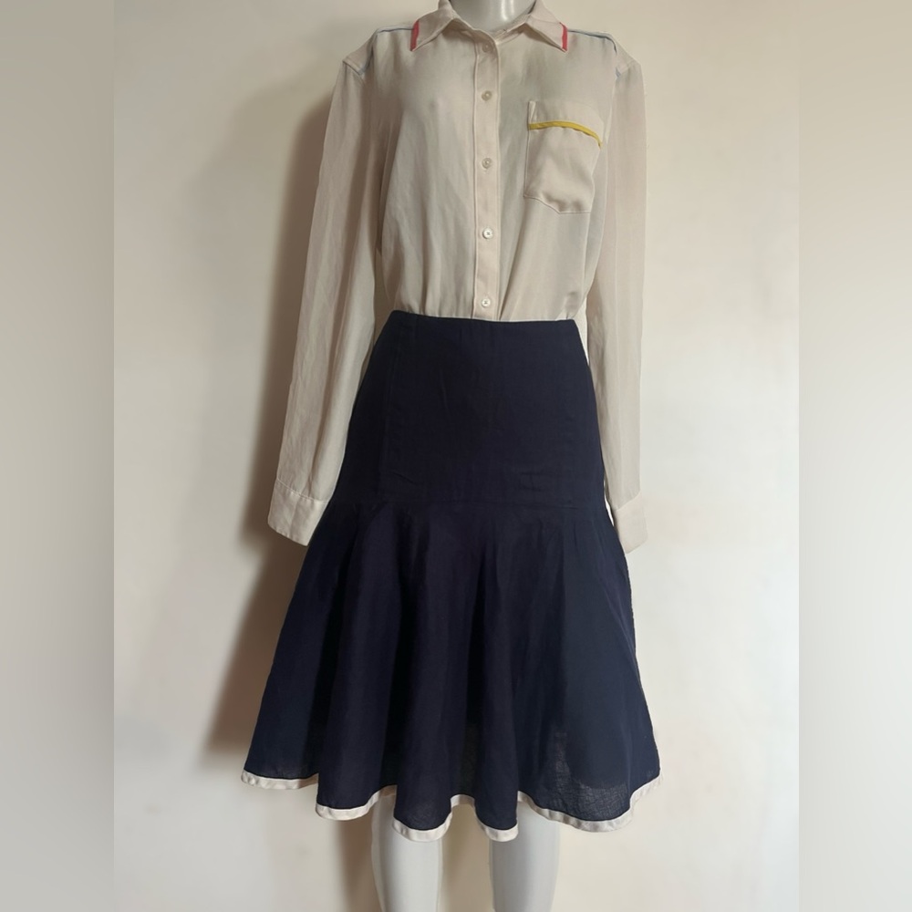 Ralph Lauren Navy A-Line Skirt